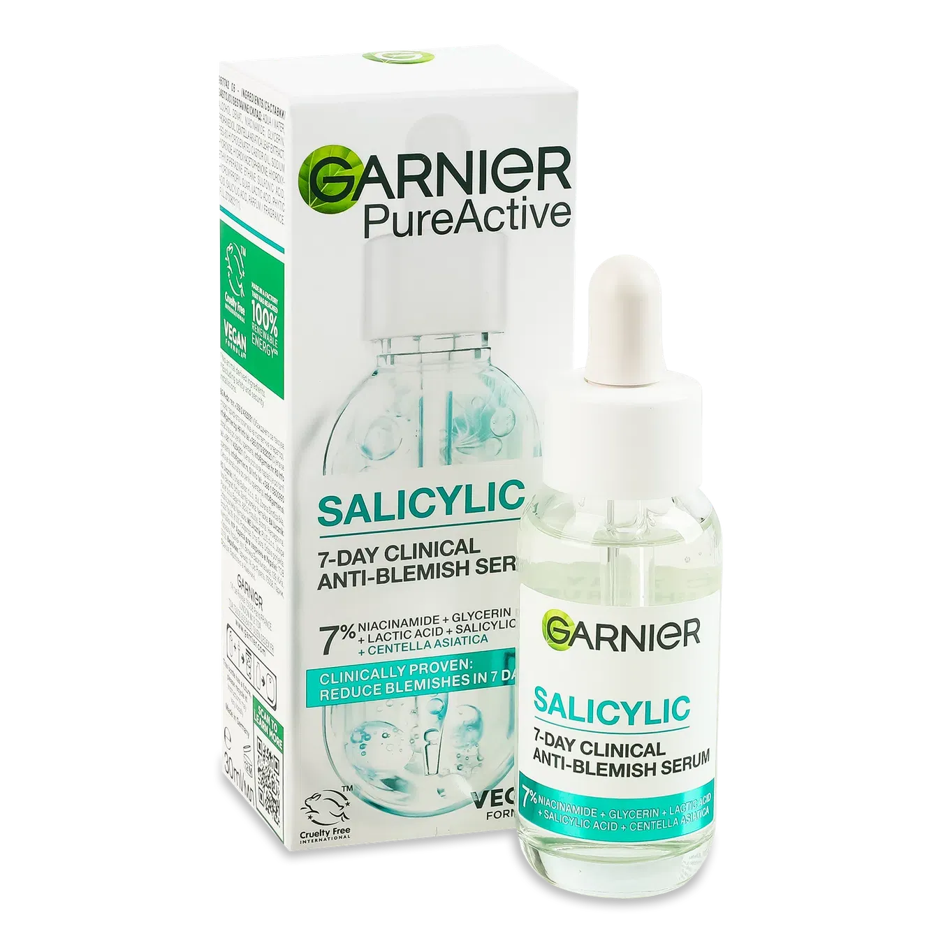 Сироватка для обличчя Garnier Pure Active з саліциловою кислотою - Фото 1