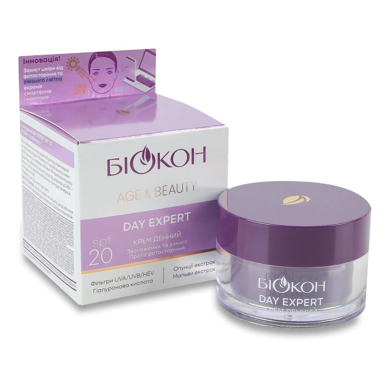 Крем для обличчя Біокон Age&Beauty Day Expert SPF20 - Фото 1