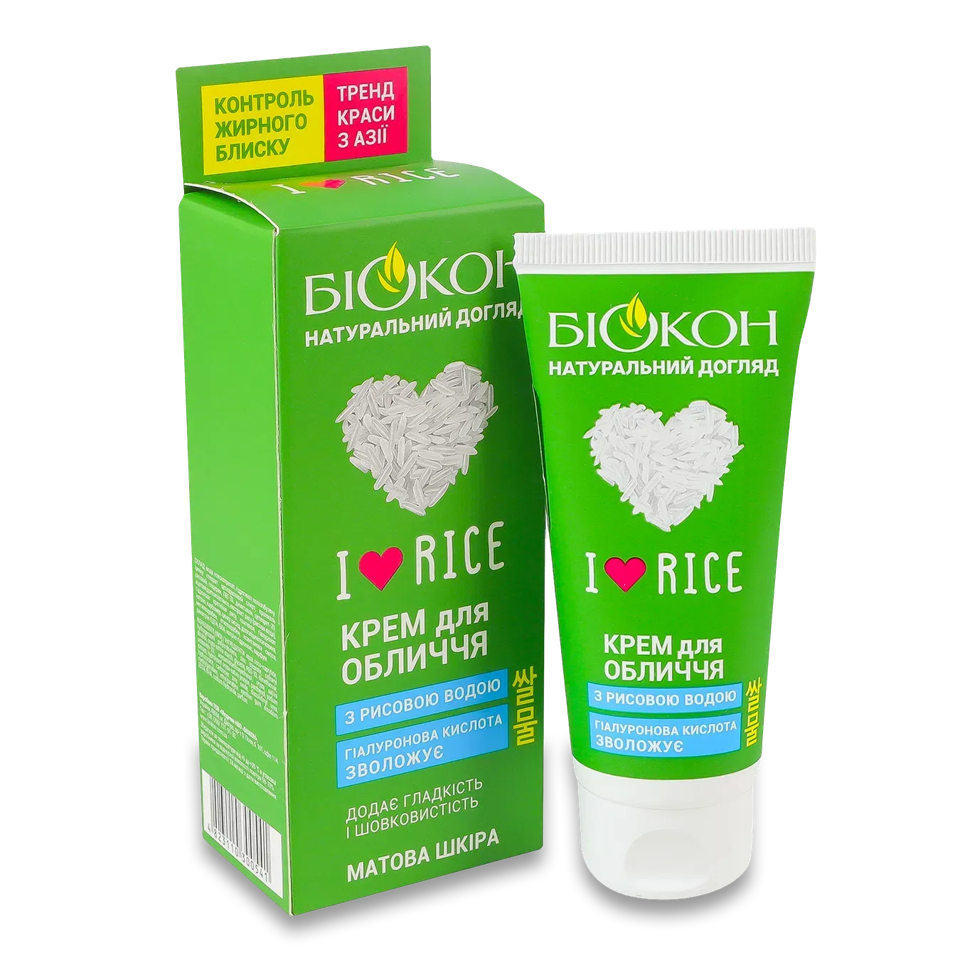 Крем для обличчя Біокон I love rice - Фото 1