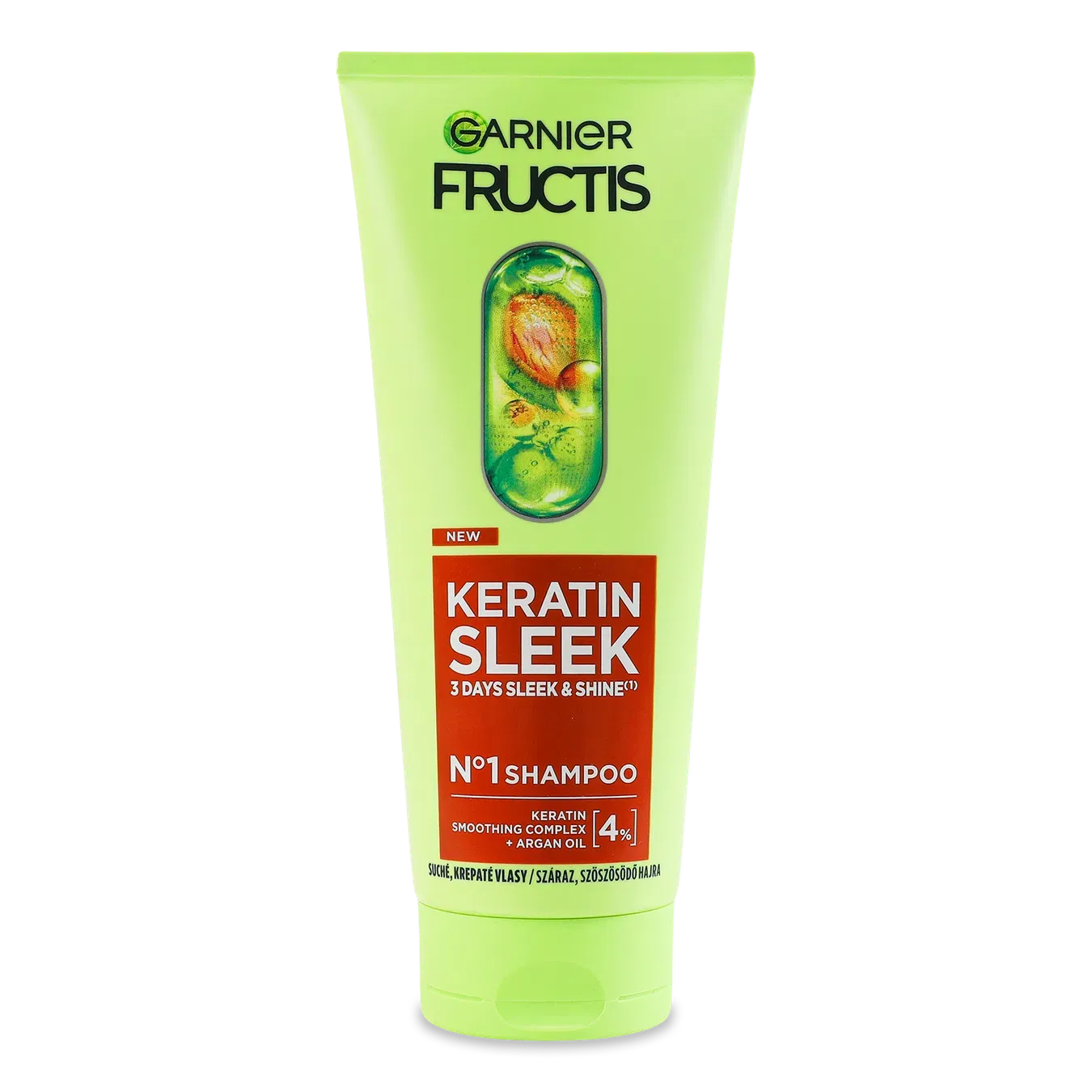 Шампунь Fructis Keratin Sleek для розгладження волосся - Фото 1