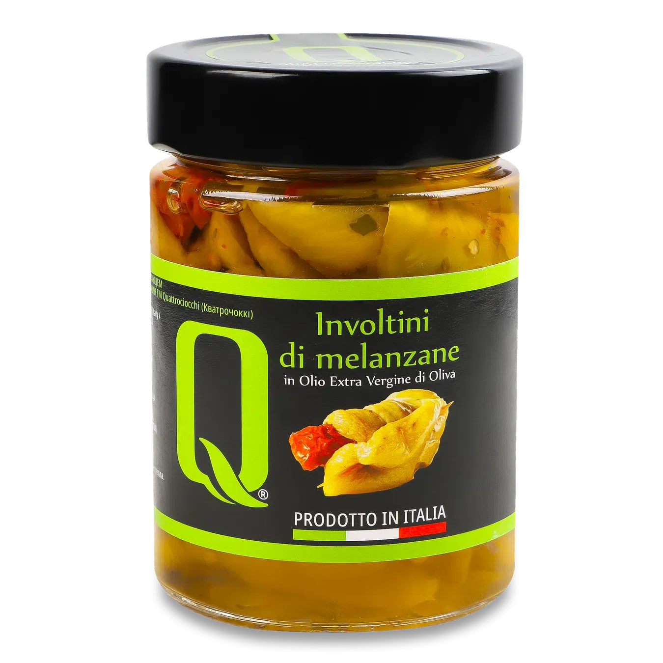 Рулети Quattrociocchi баклажани з тунцем, помідорами та каперсами Extra Virgin - Фото 1