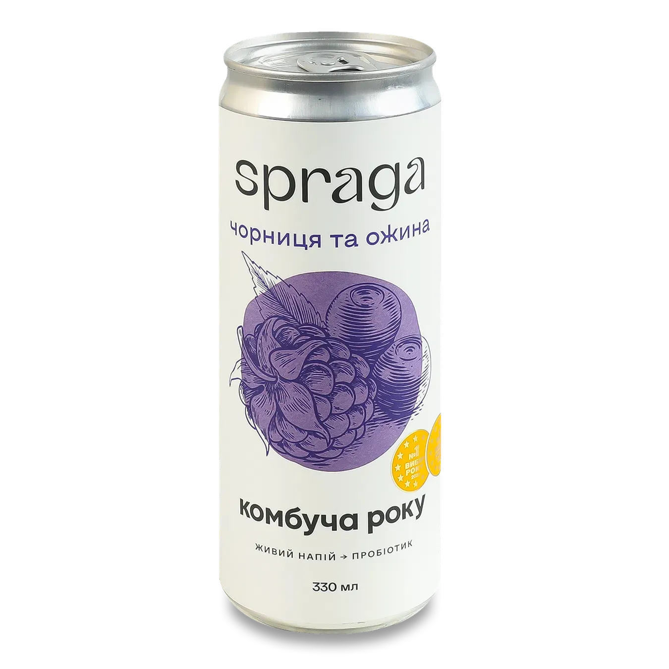 Напій Лавка Традицій Spraga Комбуча Чорниця-ожина з/б - Фото 1