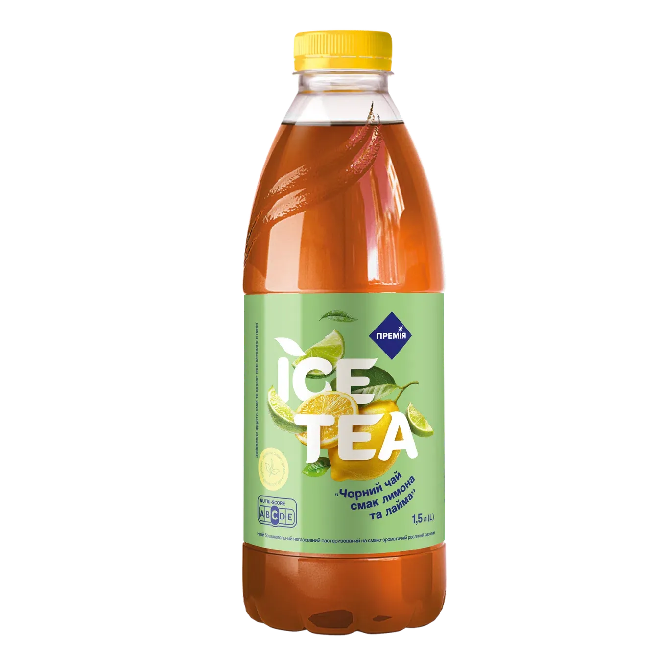 Напій Премія Ice Tea чорний чай смак лимона-лайма - Фото 1