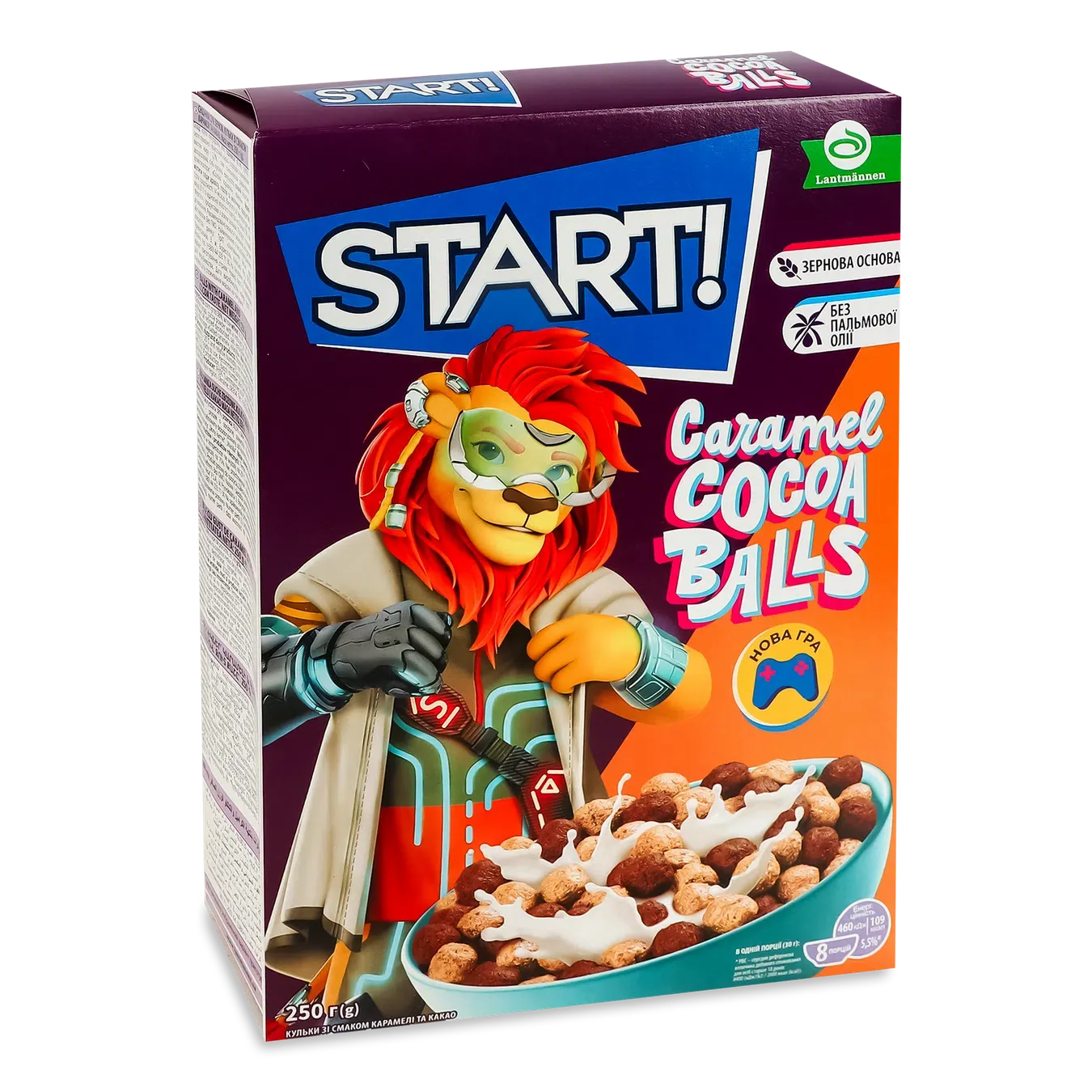 Сніданки сухі Start кульки смак карамелі та какао - Фото 1