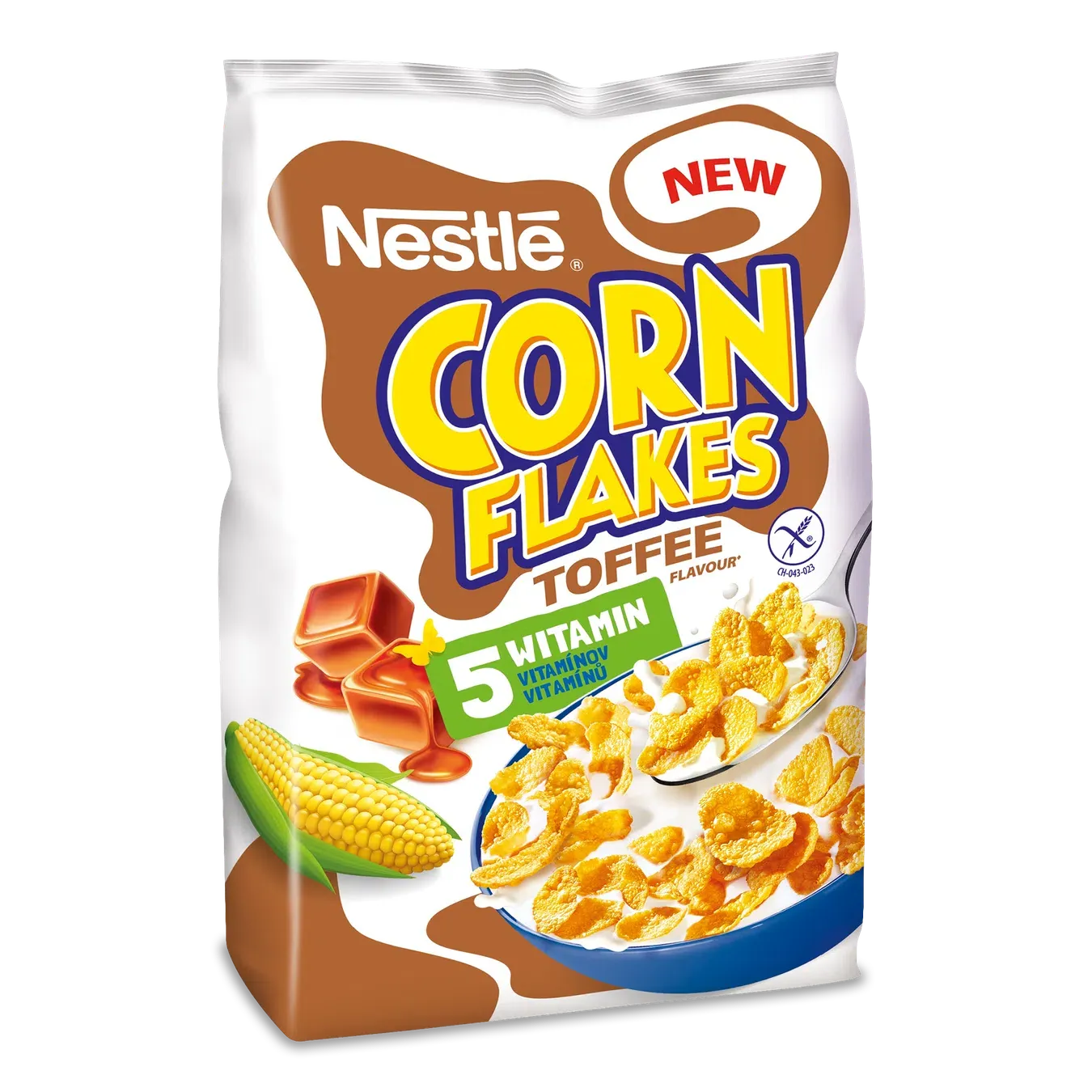 Сніданок готовий Nestle Corn Flakes зі смаком тофі - Фото 1