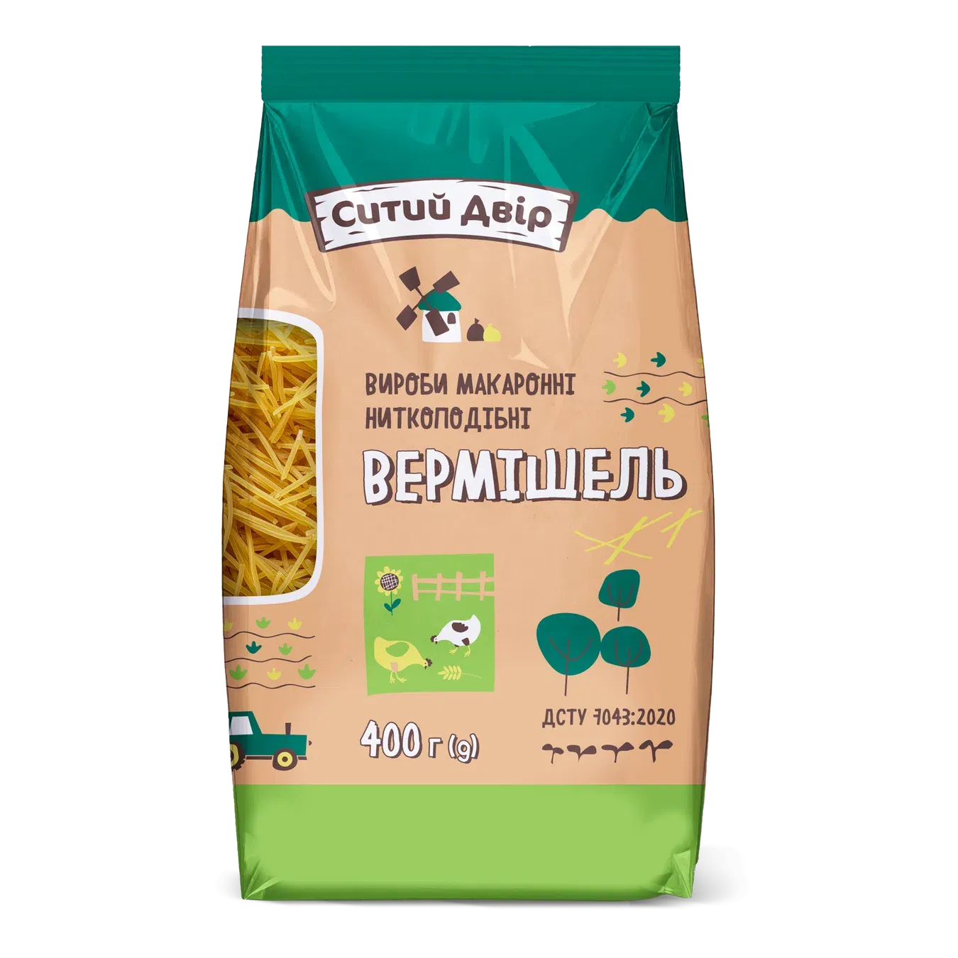 Вироби макаронні Ситий двір Вермішель - Фото 1