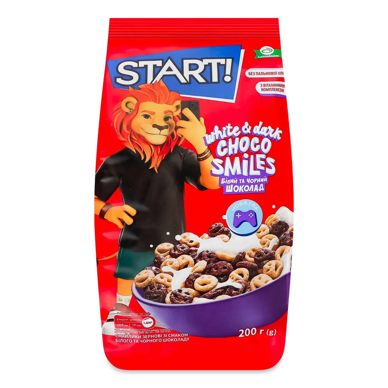 Сніданок Start зерновий смак чорний-білий шоколад - Фото 1