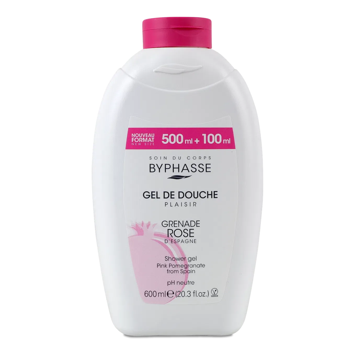 Гель для душу Byphasse Задоволення з рожевим гранатом - Фото 1