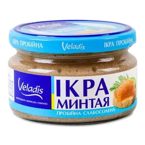 Ікра минтая Veladis пробійна слабосолена с/б - Photo 1