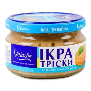 Ікра тріски Veladis пробійна слабосолена с/б - Photo 1