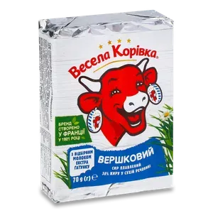 Сир плавлений «Весела корівка» вершковий 38% - Photo 1