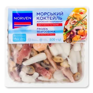 Коктейль морский Norven для різотто і паельї свіжоморожений - Photo 1