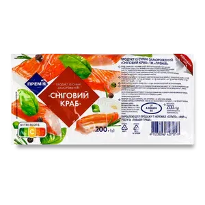 Продукт із сурімі «Премія»® Сніговий краб заморожений - Photo 1