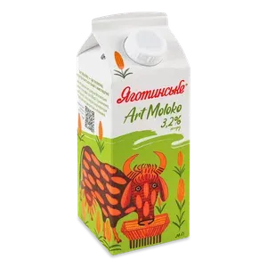 Молоко пастеризоване Яготинське Art moloko 3,2% - Photo 1