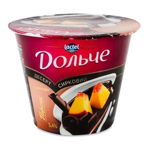 Десерт сирковий Дольче Персик шоколад 3,4% ст - Photo 1