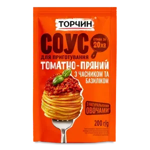 Соус Торчин Томатно-пряний з часником та базиліком - Photo 1