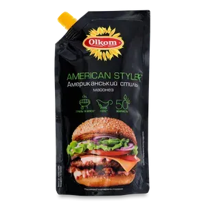 Майонез Olkom «Американський стиль» 50% д/п - Photo 1