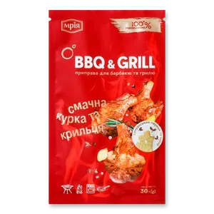 Приправа «Мрія» BBQ & Grill смачна курка та крильця - Фото 1