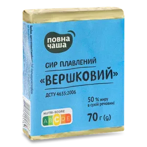 Сир плавлений «Повна Чаша»® Вершковий 50% - Photo 1