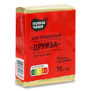Сир плавлений «Повна Чаша»® Дружба 50% - Photo 1
