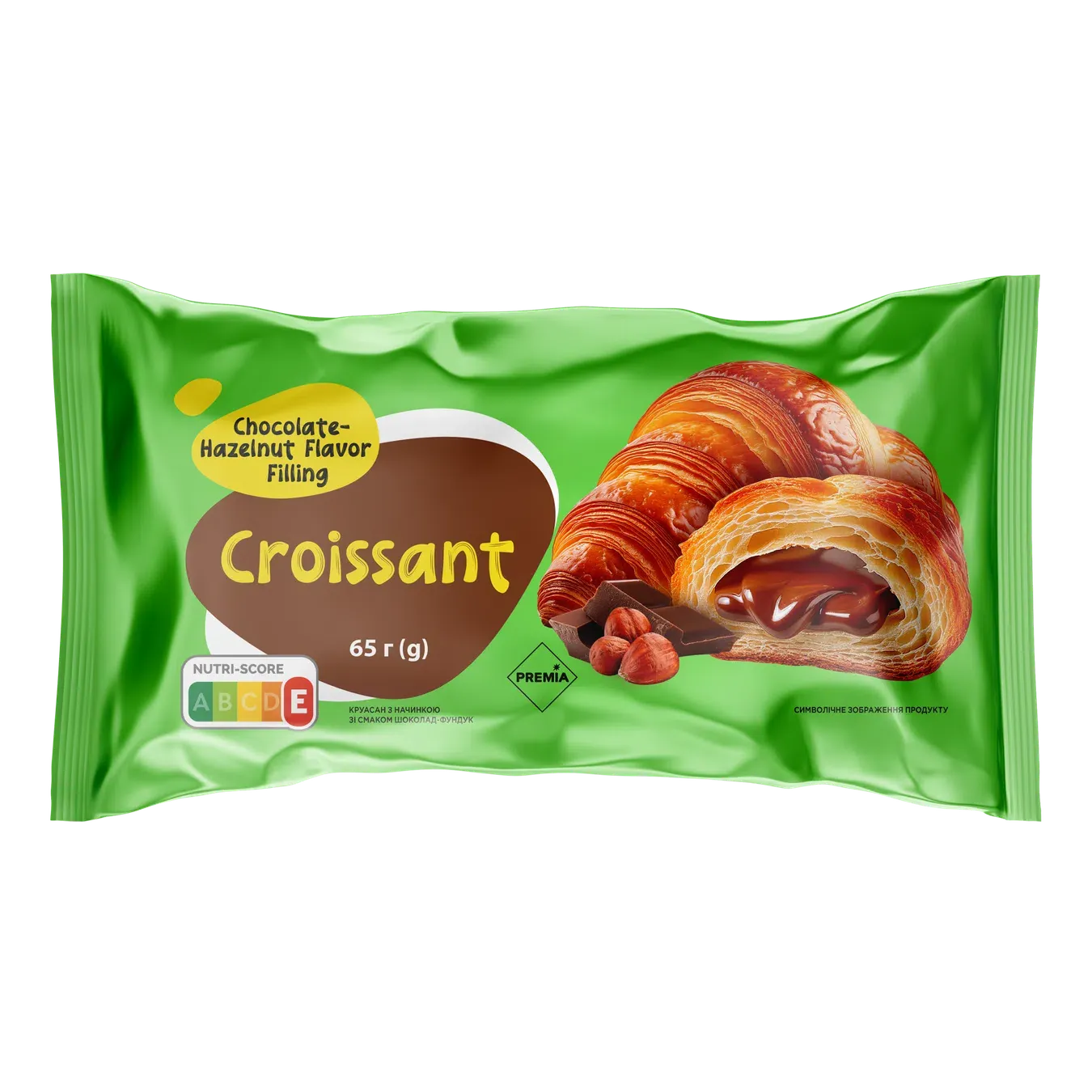 Круасан PREMIA з начинкою шоколад-фундук - Фото 1