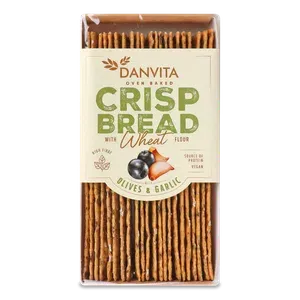 Хлібці Danvita хрусткі пшеничні з оливками і часником - Photo 1