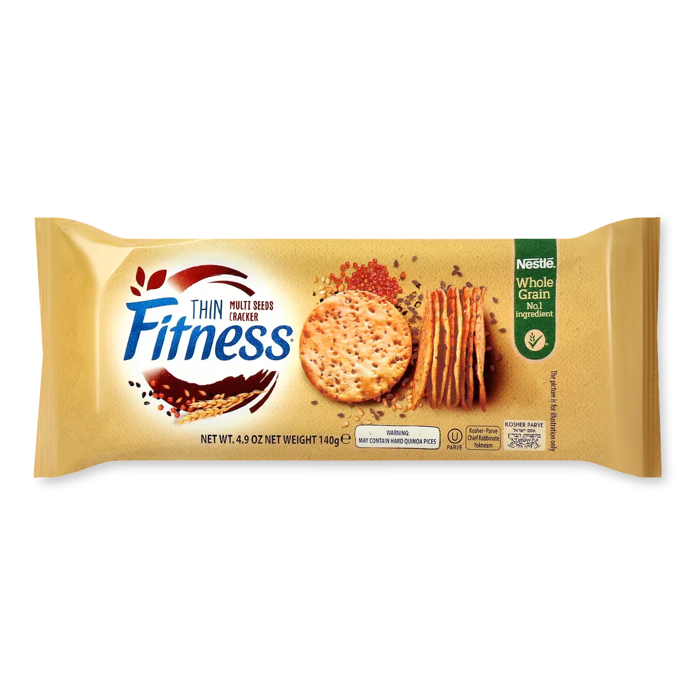 Крекери Nestle Fitness цільнозернові з насінням - Фото 1