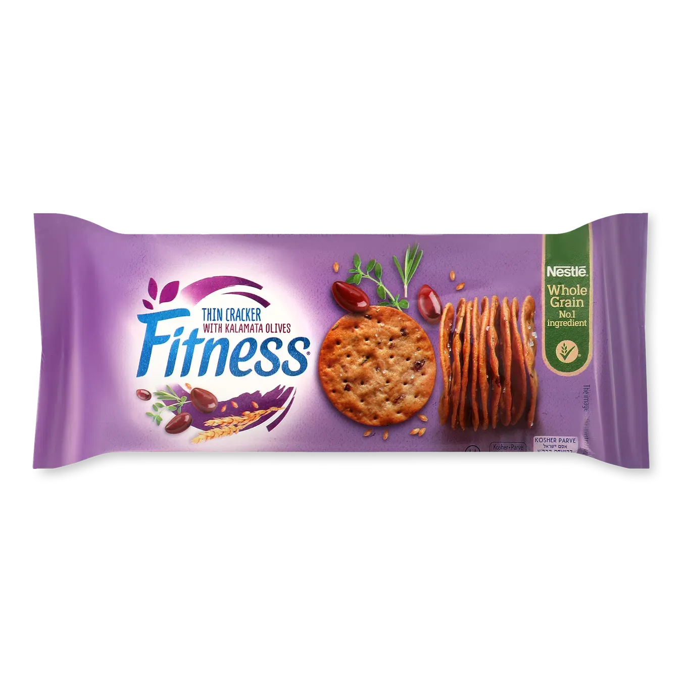 Крекери Nestle Fitness цільнозерн з оливк каламата - Фото 1