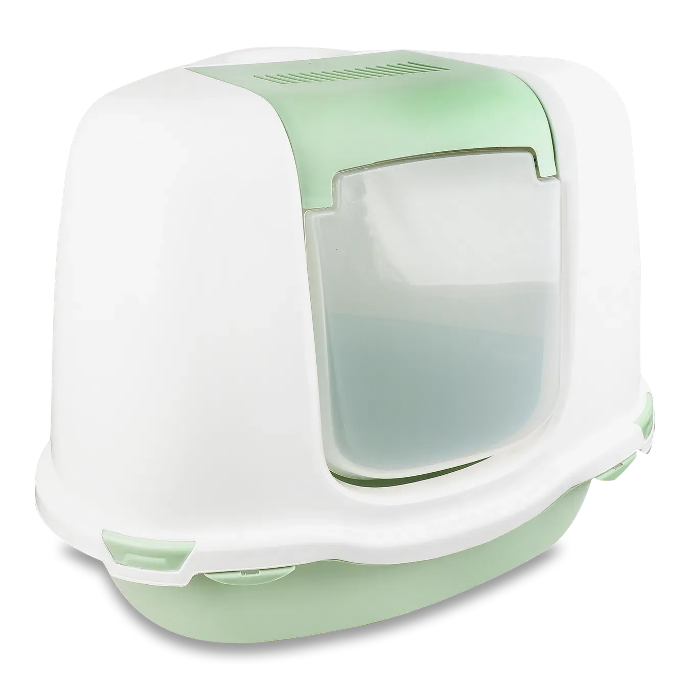Туалет Petmax Ella закритий кутовий зелений - Фото 1