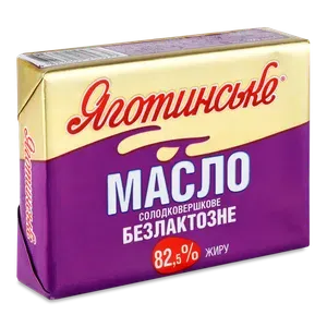 Масло солодковершкове Яготинське безлактозне 82,5% - Photo 1