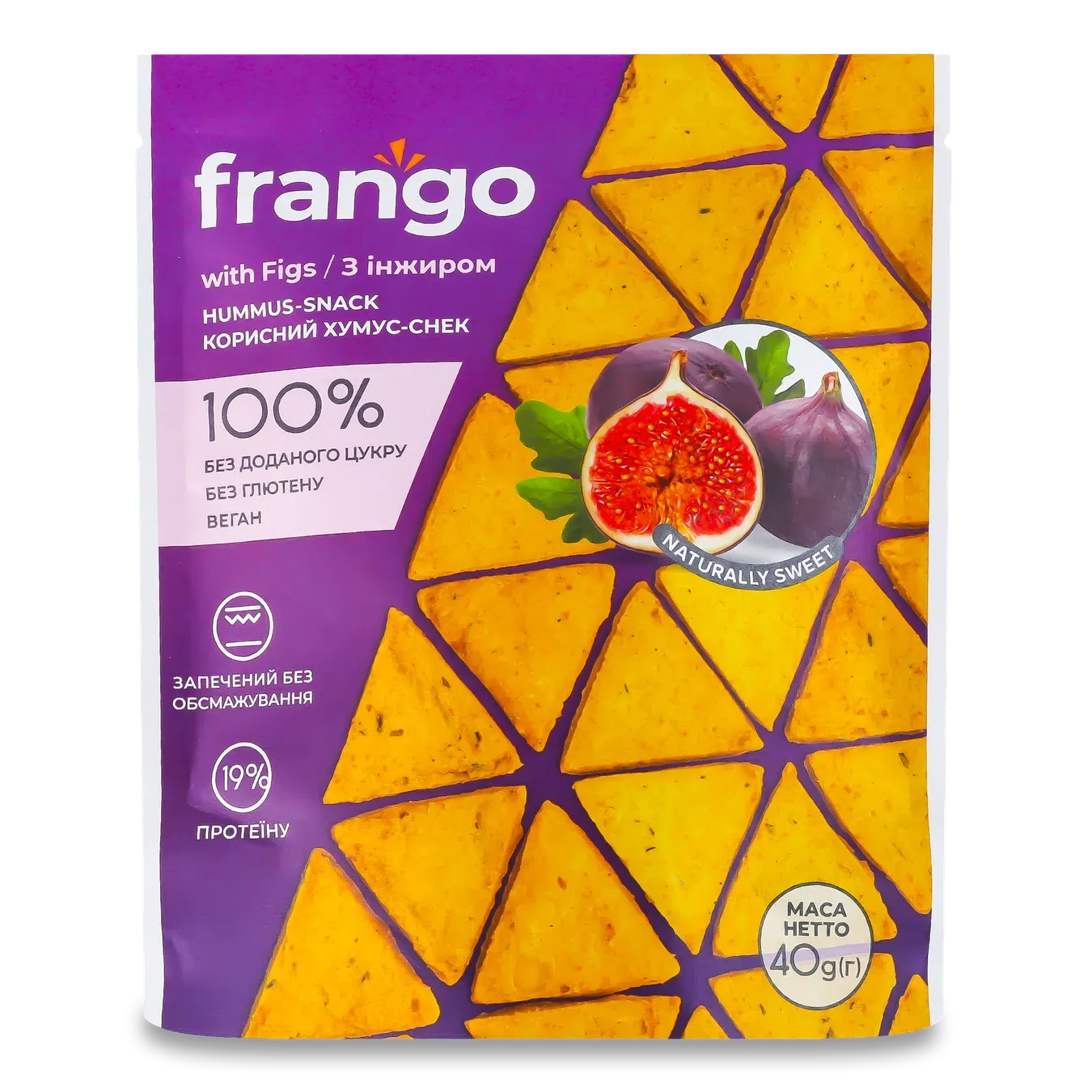 Крекер «Лавка Традицій» Frango хумус-снек з інжиром - Фото 1