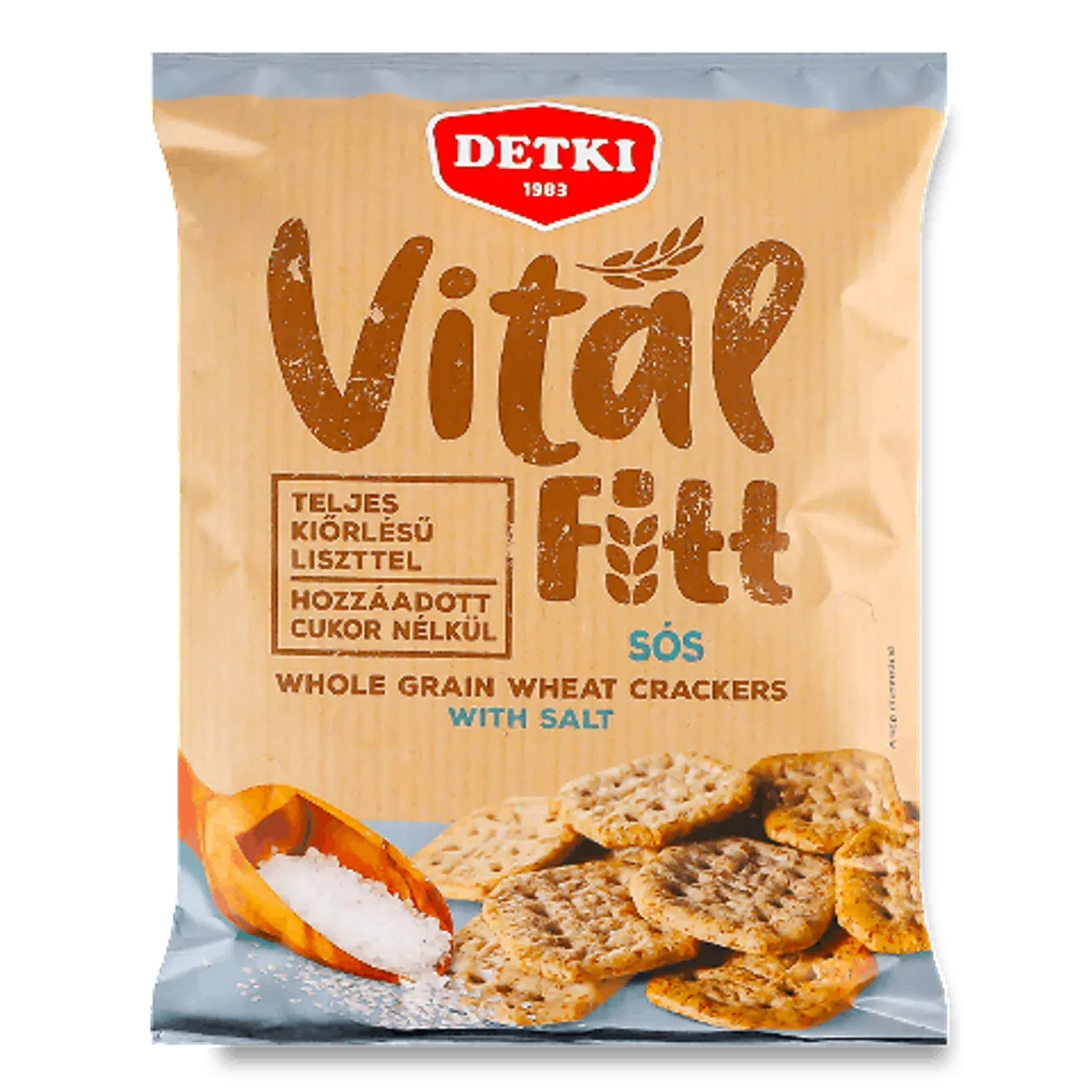Крекери Detki Vital Fitt пшеничні з сіллю - Фото 1