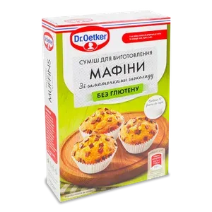 Суміш Dr.Oetker для приготування мафінів зі шматочками шоколаду - Photo 1