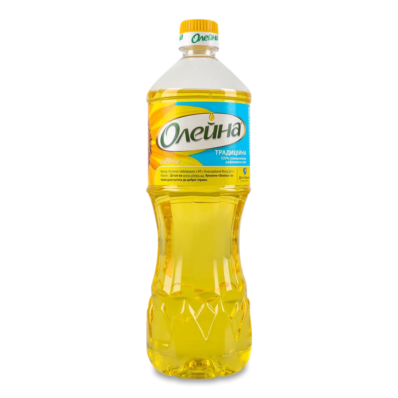 Олія соняшникова «Олейна» традиційна рафінована - Фото 1