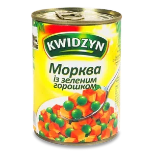Суміш овочева Kwidzyn морква з зеленим горошком - Photo 1