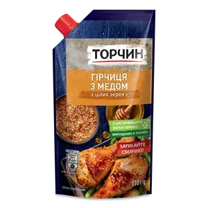 Гірчиця Торчин з медом з цілих зерен - Photo 1