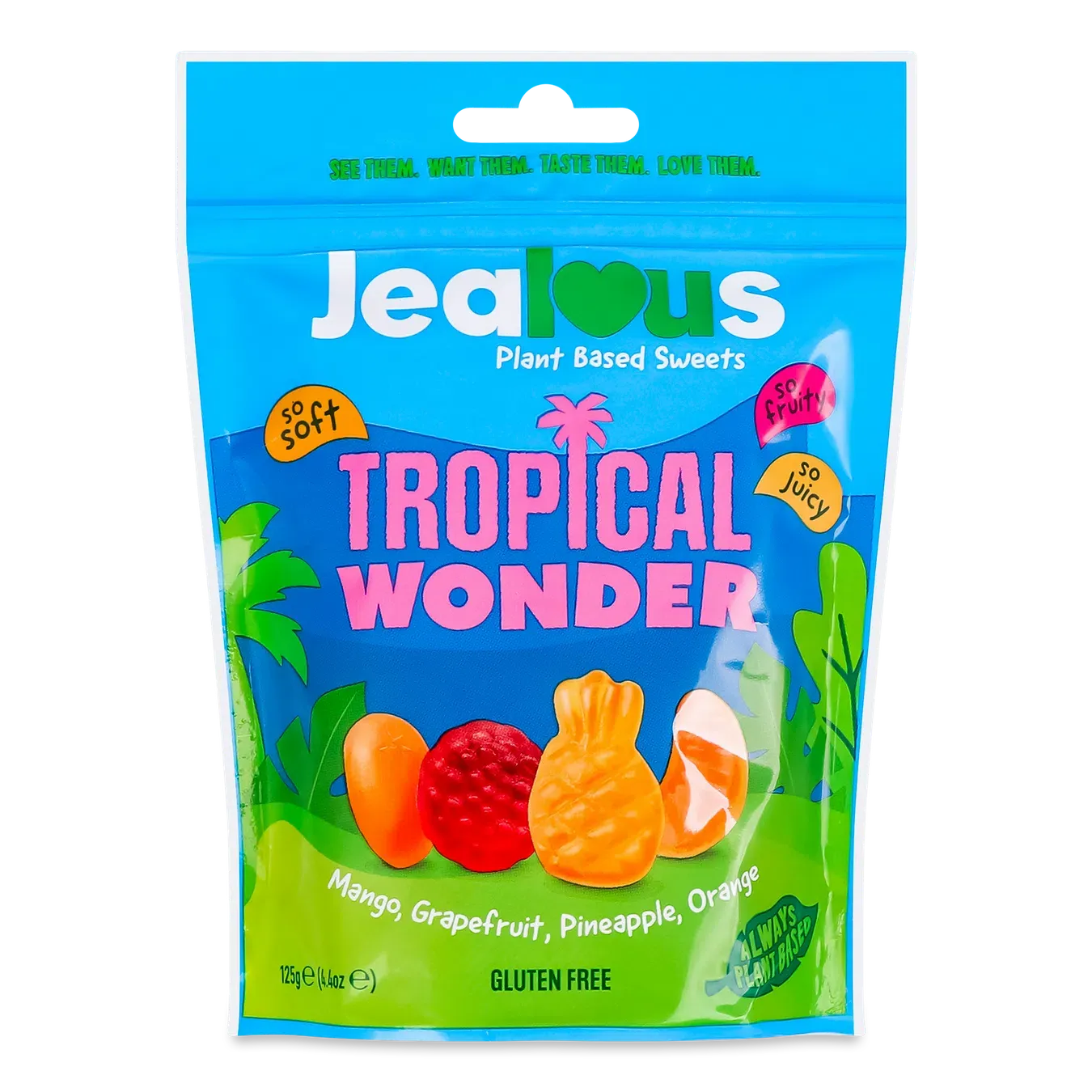 Цукерки Jealous Sweets Tropical Wonder жувальні - Фото 1