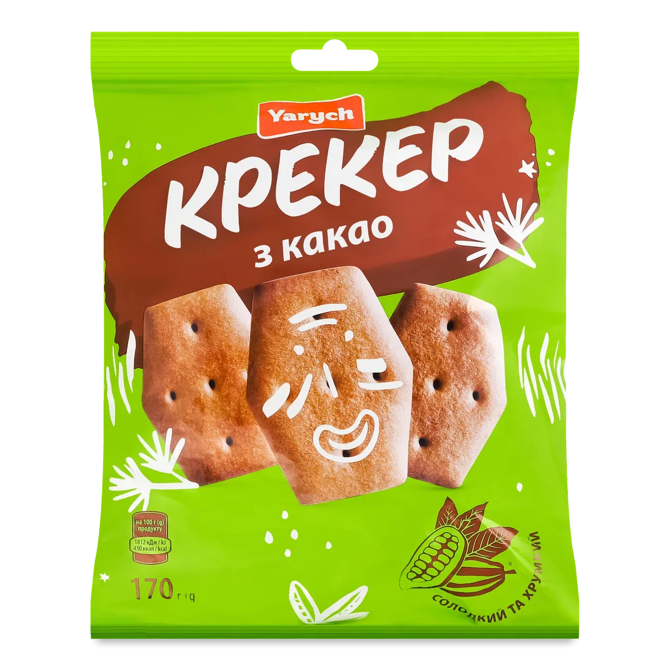 Крекер Yarych з какао - Фото 1