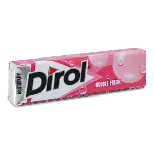 Гумка жувальна Dirol Bubble Fresh зі смаком фруктів та м'яти - Photo 1