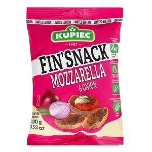 Сухарики Kupiec Fin'snack житні цибуля, моцарелла - Photo 1