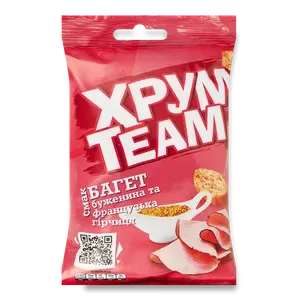 Сухарики ХрумTeam Багет Буженина-французька гірчиця - Photo 1