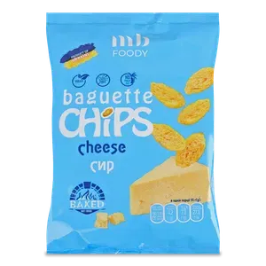 Багети MB Foody Chips пшеничні зі смаком сиру - Photo 1