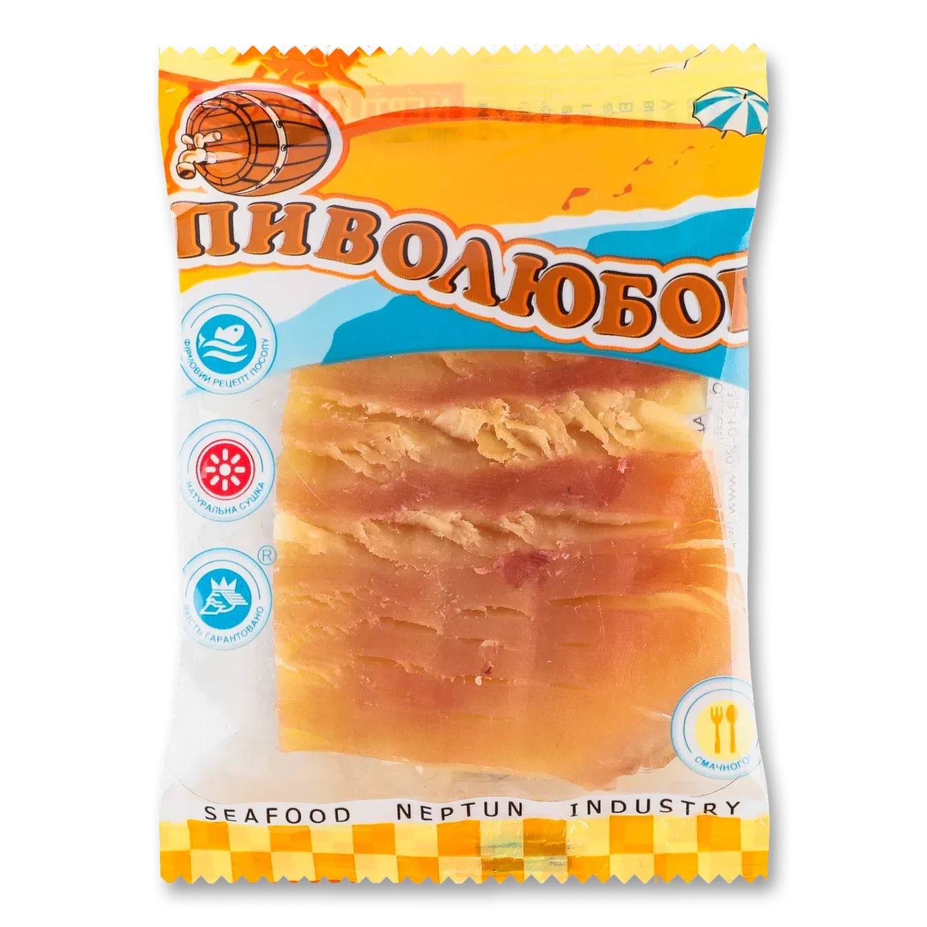 Кальмар Пиволюбов філе у арахісовій олії солон-сушений - Фото 1