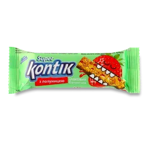 Батончик Konti Super Kontik злаковий з полуницею - Photo 1