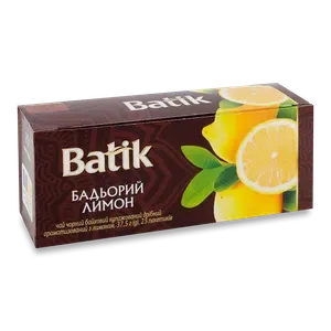 Чай чорний Batik Бадьорий лимон купажований дрібний - Photo 1