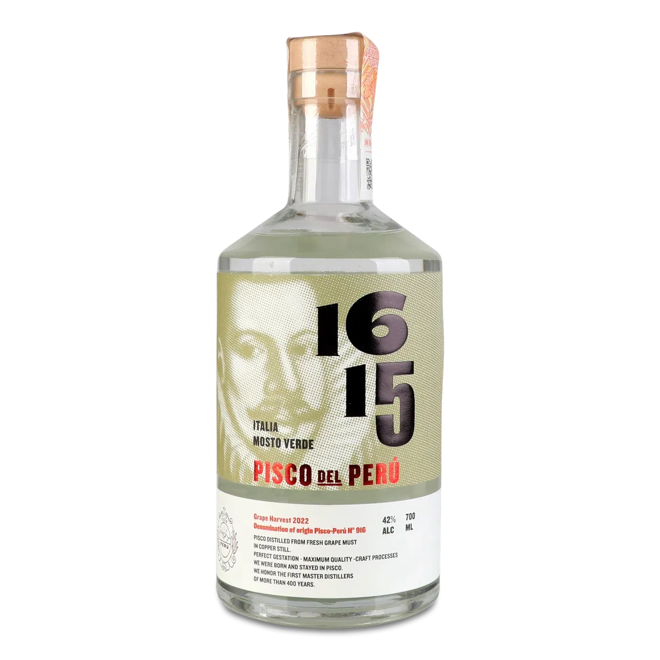 Бренді Pisco 1615 Mosto Verde Italia - Фото 1