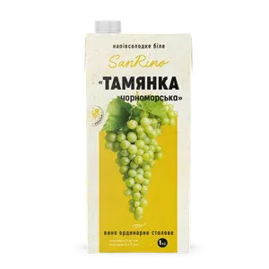 Вино SanRino Тамянка чорноморська біле напівсолодке - Photo 1