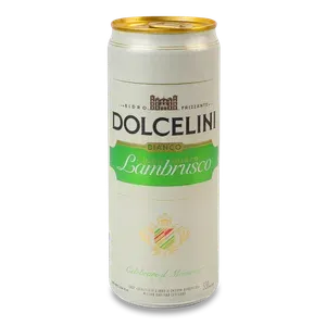 Сидр Dolcelini Con Gusto Lambrusko Bianco солодкий з/б - Photo 1
