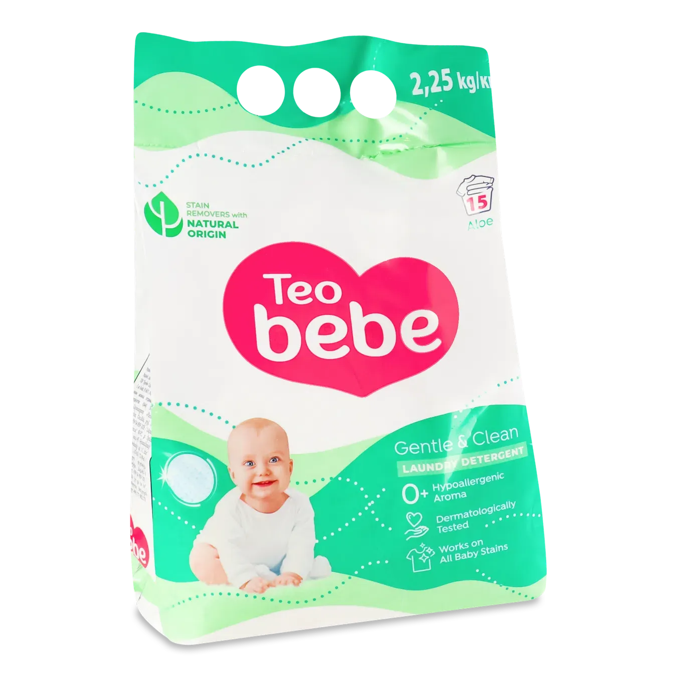 Порошок пральний Teo bebe Gentle&Clean Aloe - Фото 1