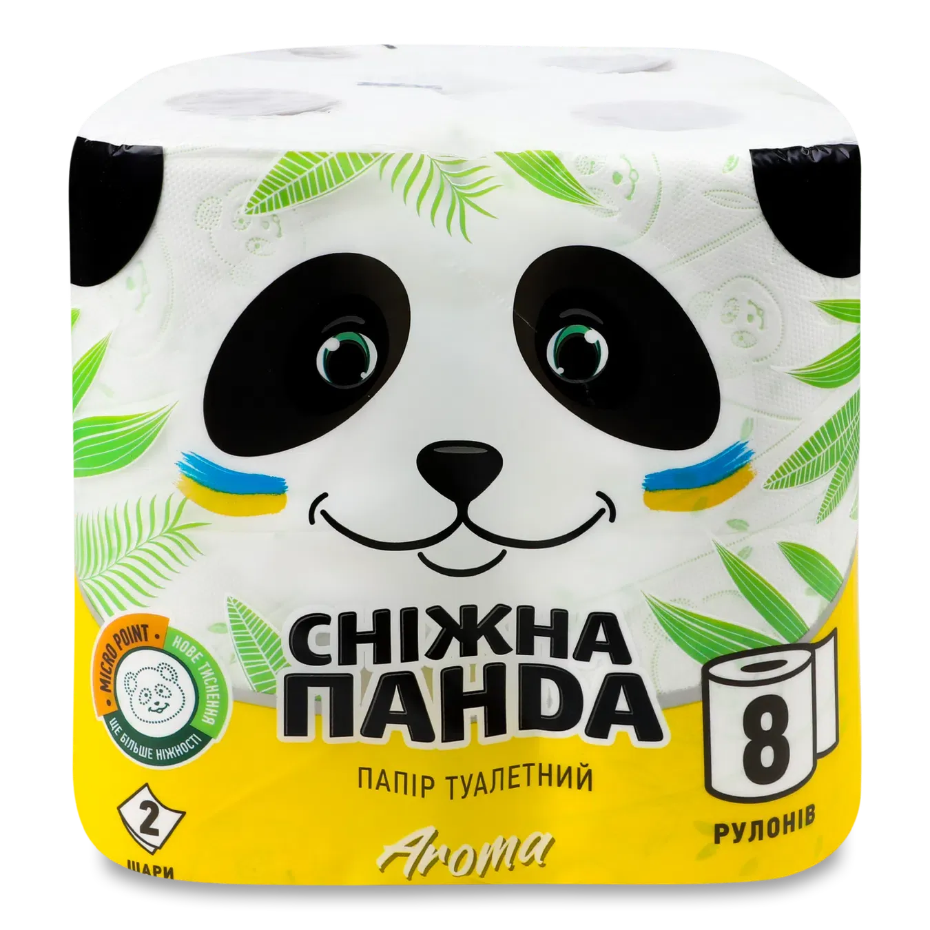 Папір туалетний «Сніжна панда» Aroma - Фото 1